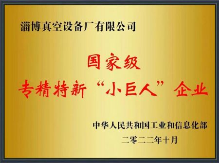 国 家级专精特新&ldquo;小巨人&rdquo;企业